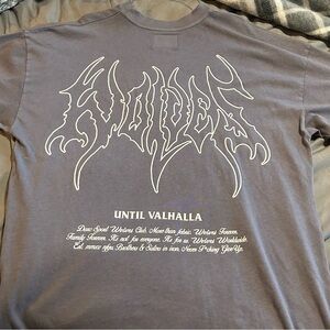 Until Valhalla “Premium Vintage” Oversized Tee In Norse Purple - S